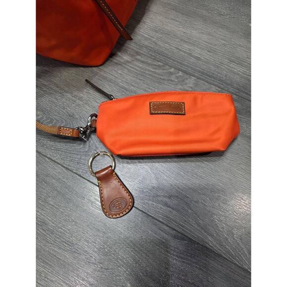 Dooney & Bourke Wayfarer Nylon Hobo w/Accessories Burnt orange A369782 - Picture 8 of 13
